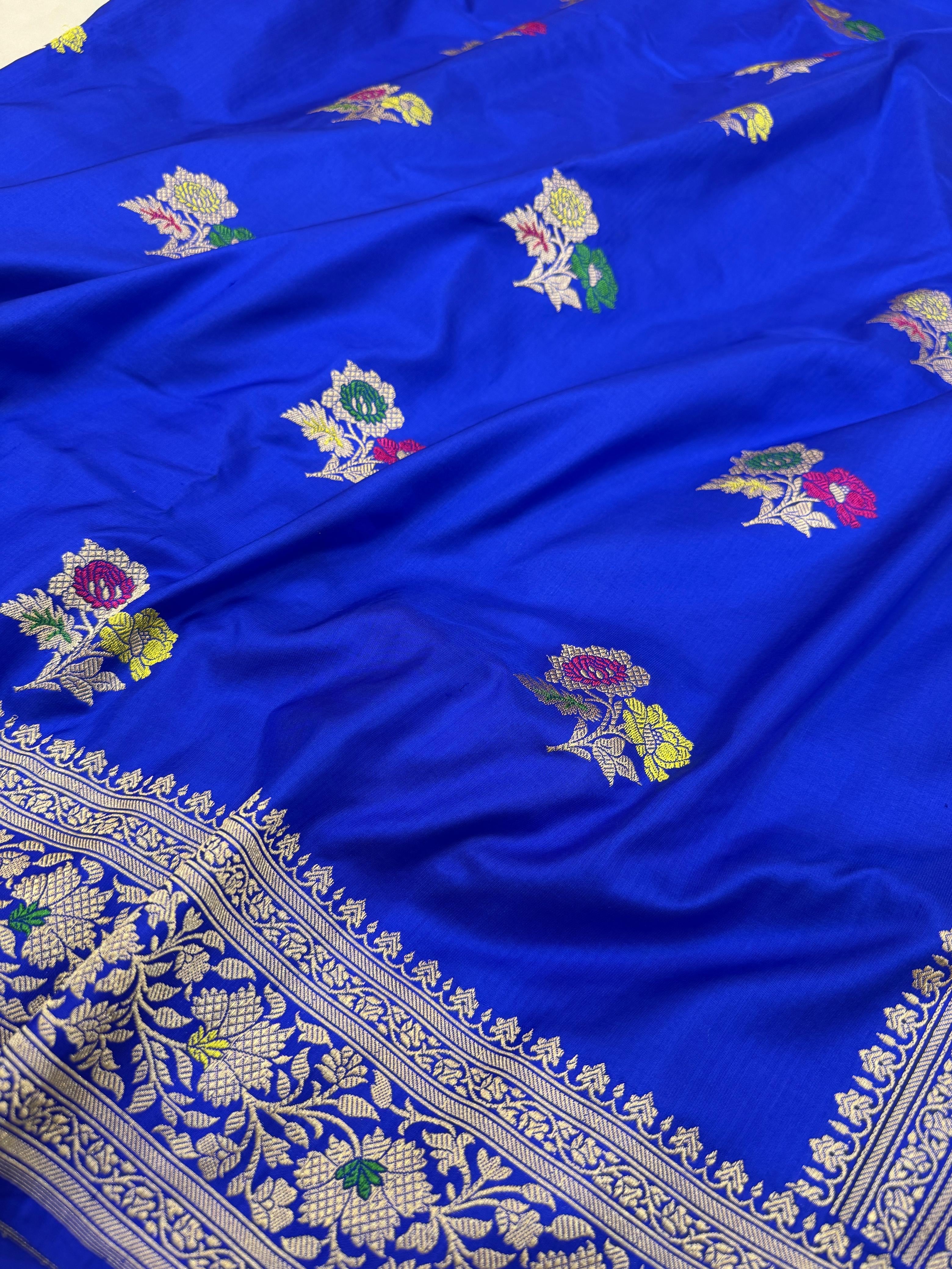 Katan Silk Mina Buta saree