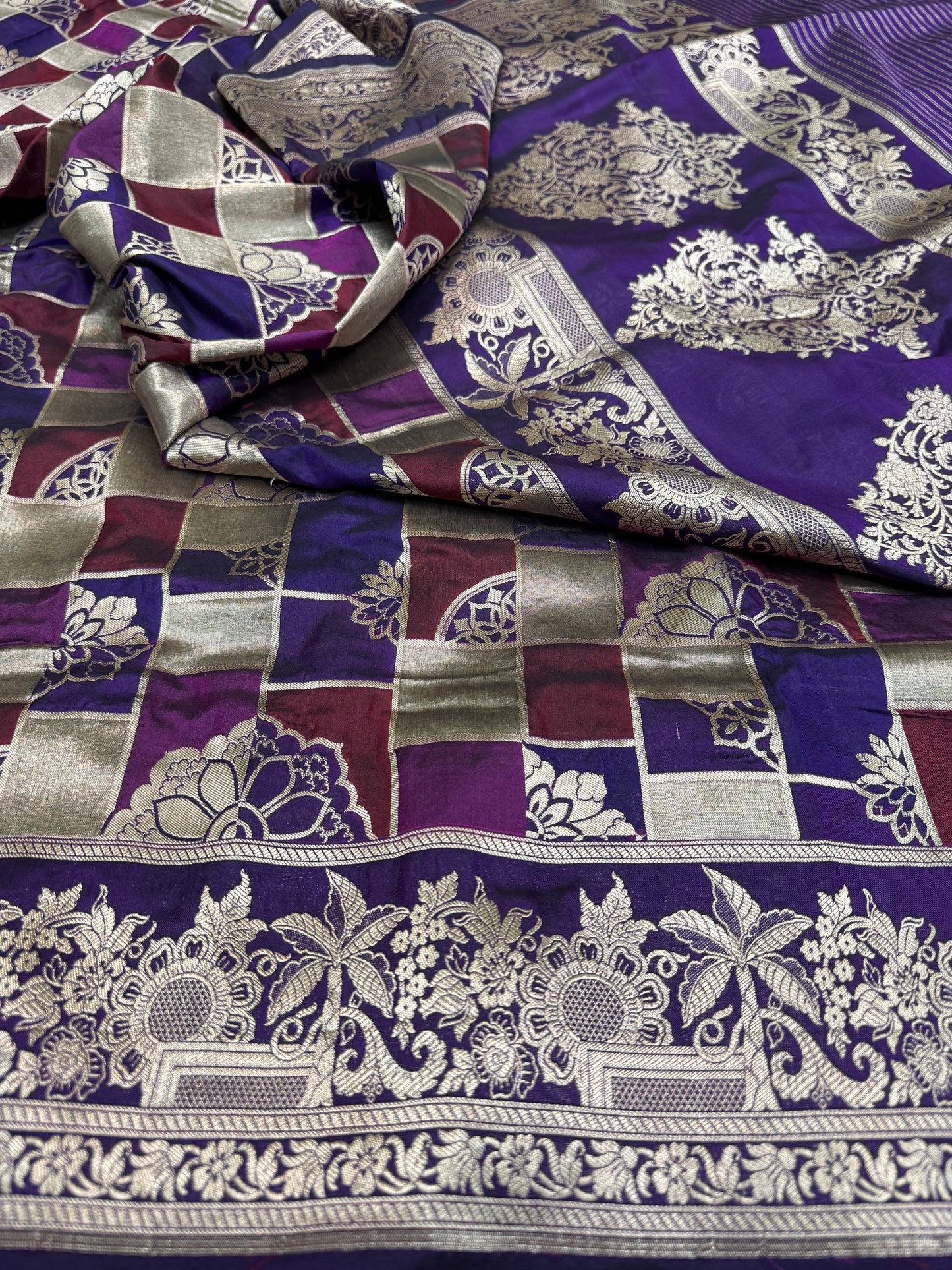 Pure Banarasi Katan Silk Rangkaat Saree