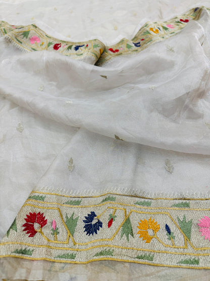 Pure Banarasi Tissue Silk Paithani Buti Sarees