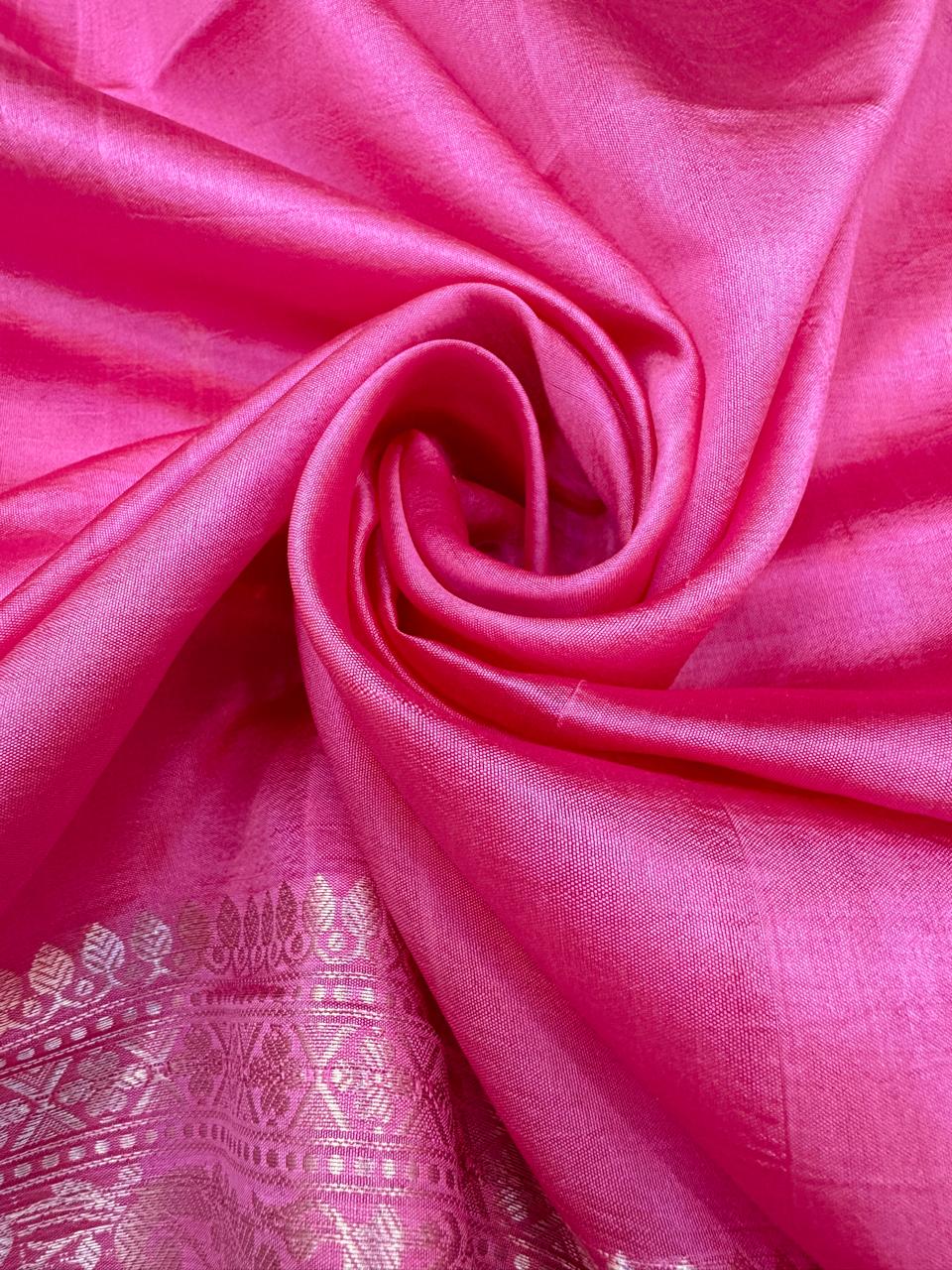 Pure Banarasi Dupion Silk Stripe Saree