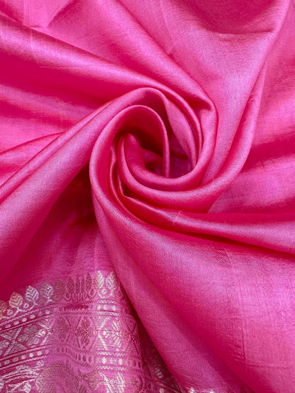 Pure Banarasi Dupion Silk Stripe Saree