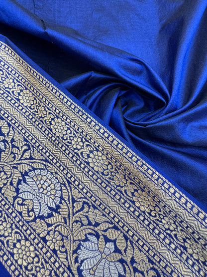Pure Banarasi Katan Silk Sona Mina Jaal Saree