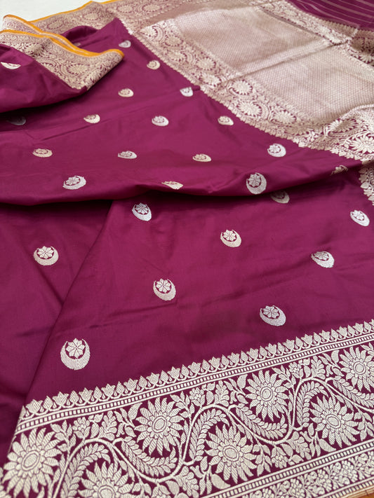 Pure Banarasi Katan Silk Buti Saree