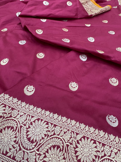Pure Banarasi Katan Silk Buti Saree