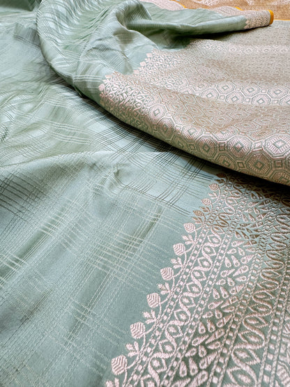 Pure Banarasi Katan Silk Tanchoi Saree