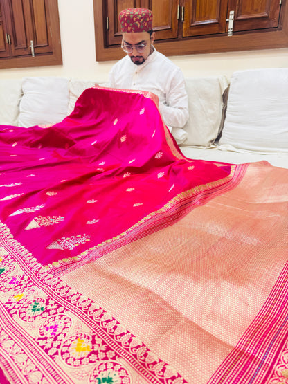 Pure Banarasi Katan Silk Buti Saree