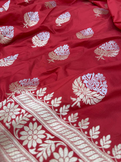 Pure Banarasi Katan Silk Buta Saree