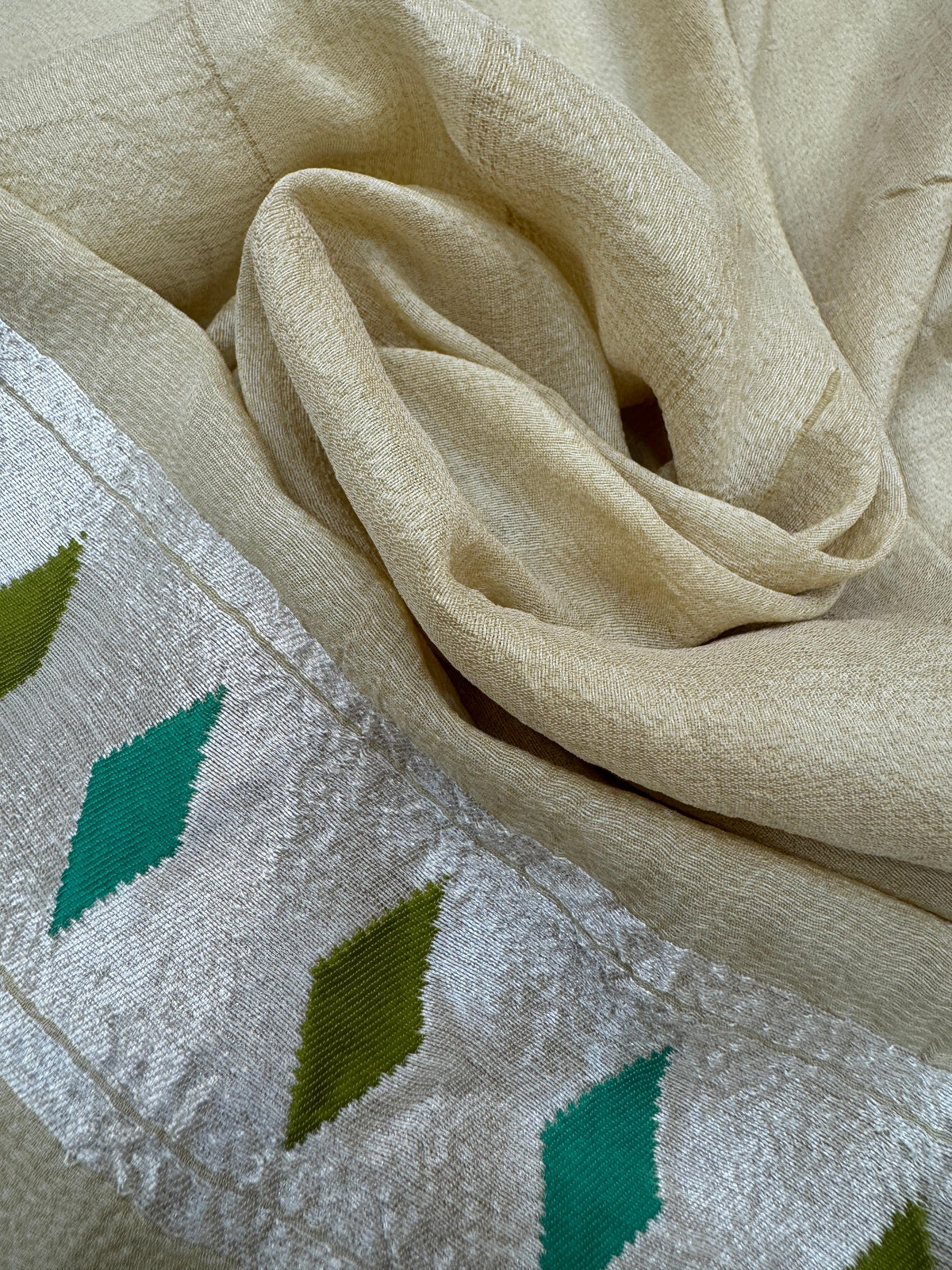 Tasar Georgette All-Over Mina Jaal Saree