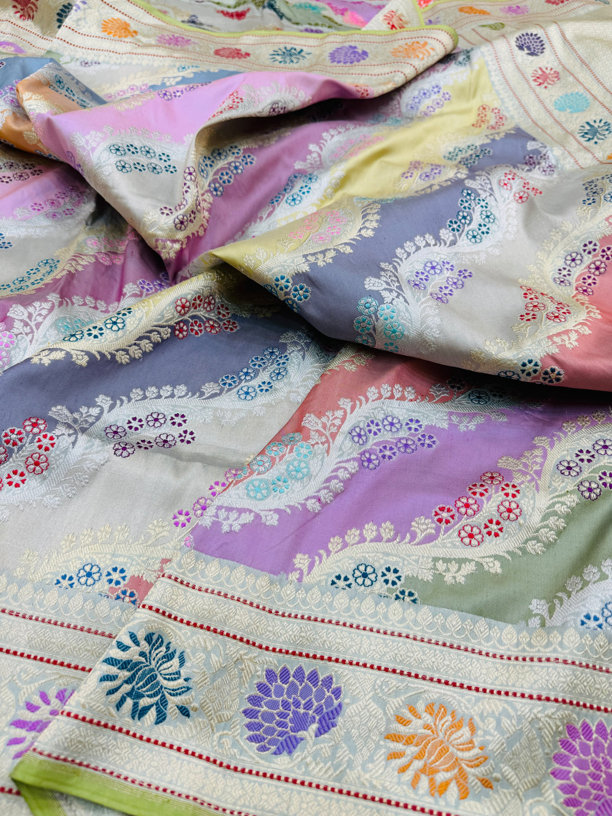 Katan Silk Alfi Rangkaat Saree