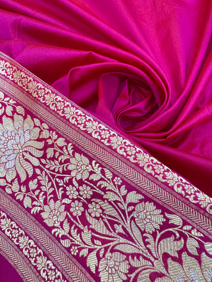 Pure Banarasi Katan Silk Jaal Saree