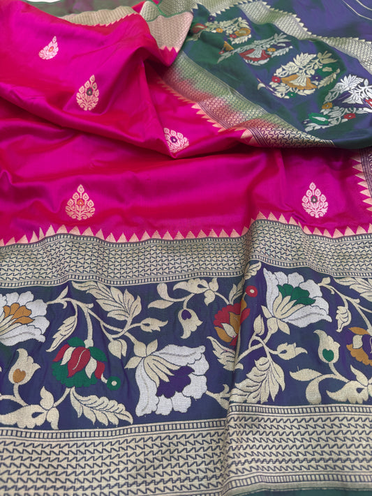 Pure Banarasi Katan Silk Paithani Saree