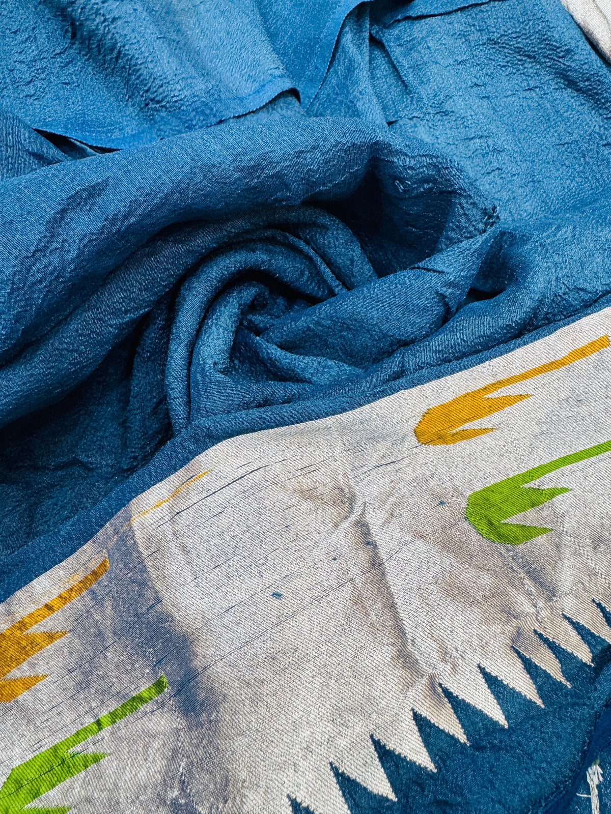 Tasar Georgette All-Over Mina Jaal Saree