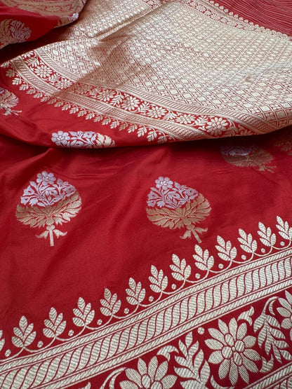 Pure Banarasi Katan Silk Buta Saree