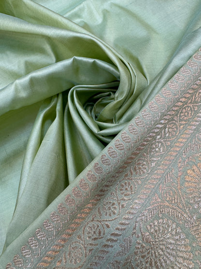 Pure Banarasi Katan Silk Simple Buta Saree