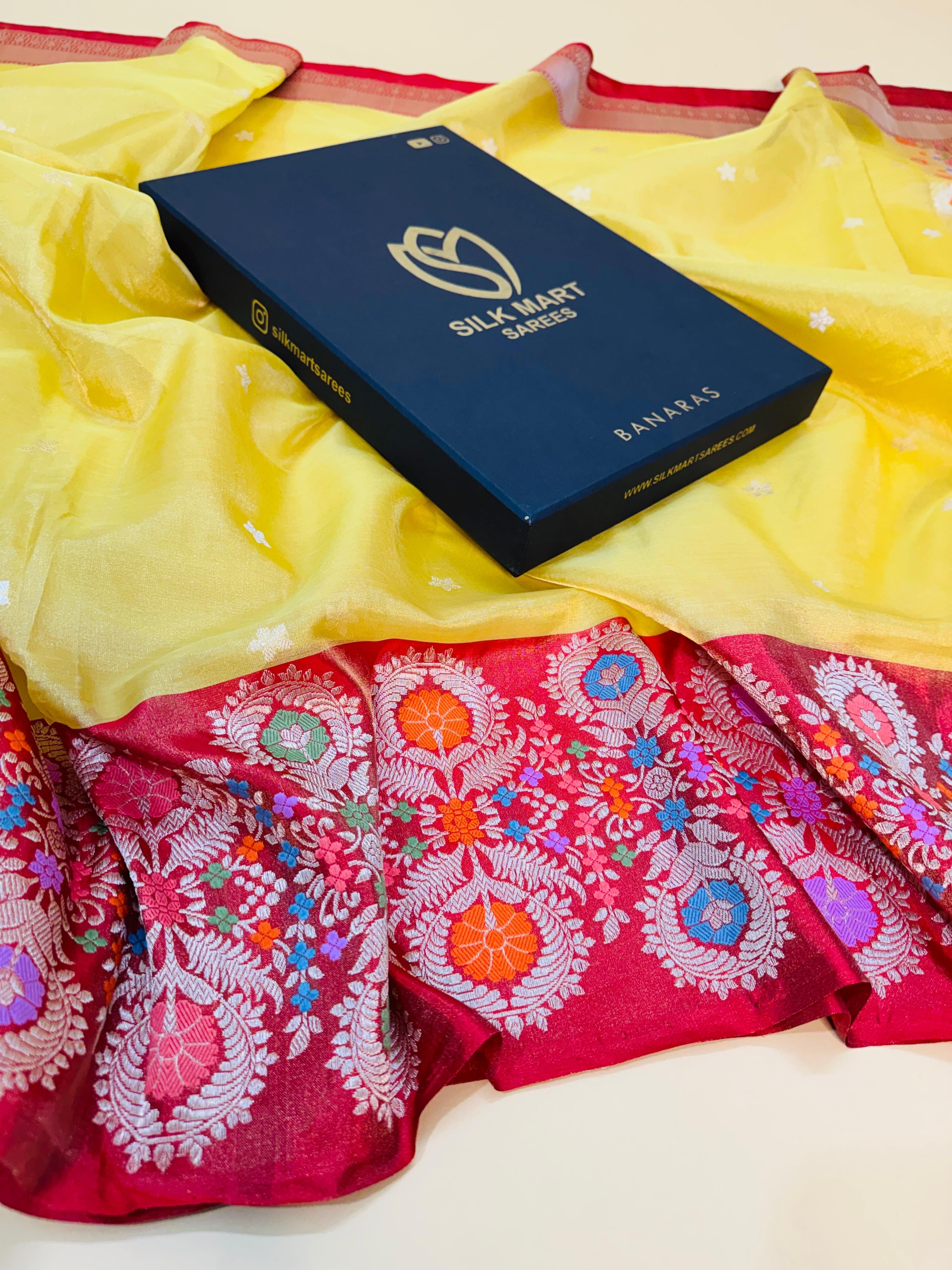 Kora Kadiyal Border Saree