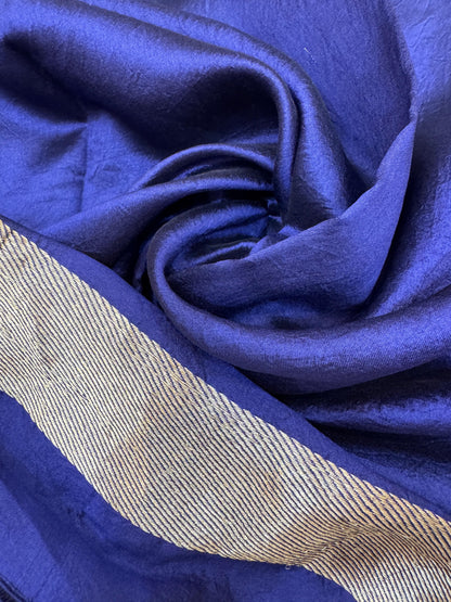 Pure Banarasi Dupion Silk Kadhwa Buta Saree