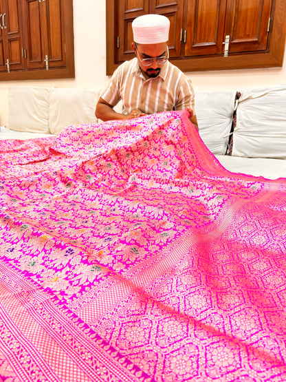 Pure Banarasi Katan Silk Brocade Saree