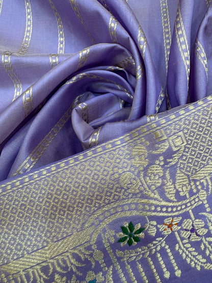 Pure Banarasi Katan Silk Mina Buta Saree