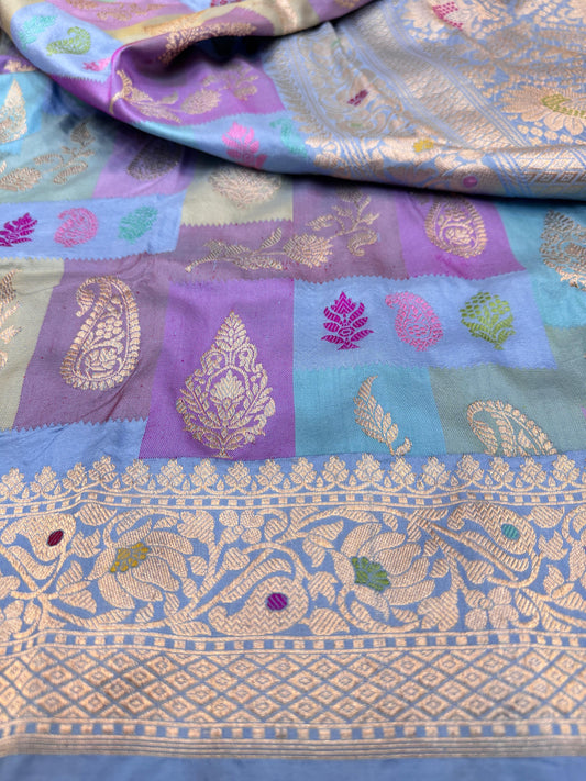 Pure Banarasi Katan Silk Rangkaat Saree