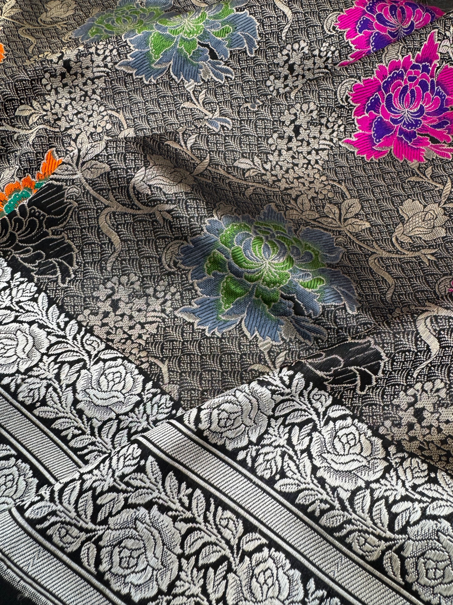 Pure Banarasi Katan Silk Brocade Sarees