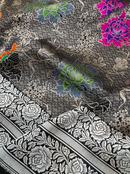 Pure Banarasi Katan Silk Brocade Sarees