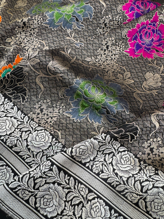 Pure Banarasi Katan Silk Brocade Sarees