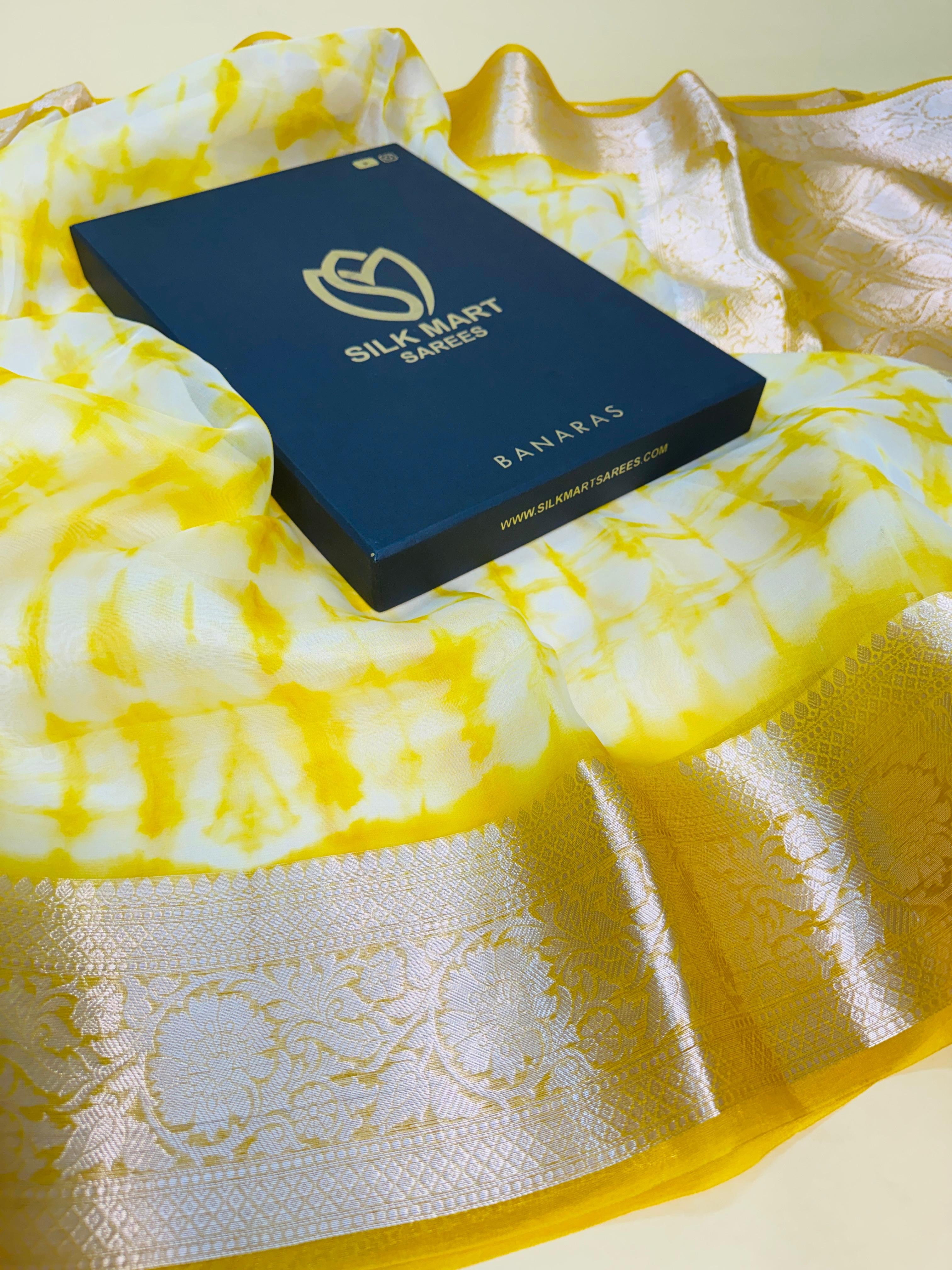 Kora Silk Designer Print Saree