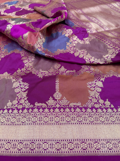 Pure Banarasi Katan Silk Rangkaat Saree