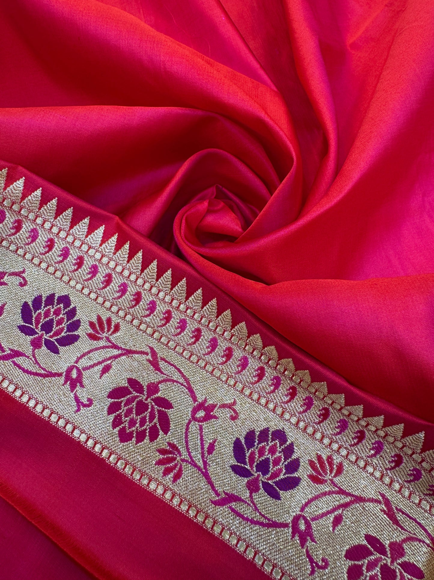 Pure Banarasi Satin Silk Dollar Buti Paithani Saree