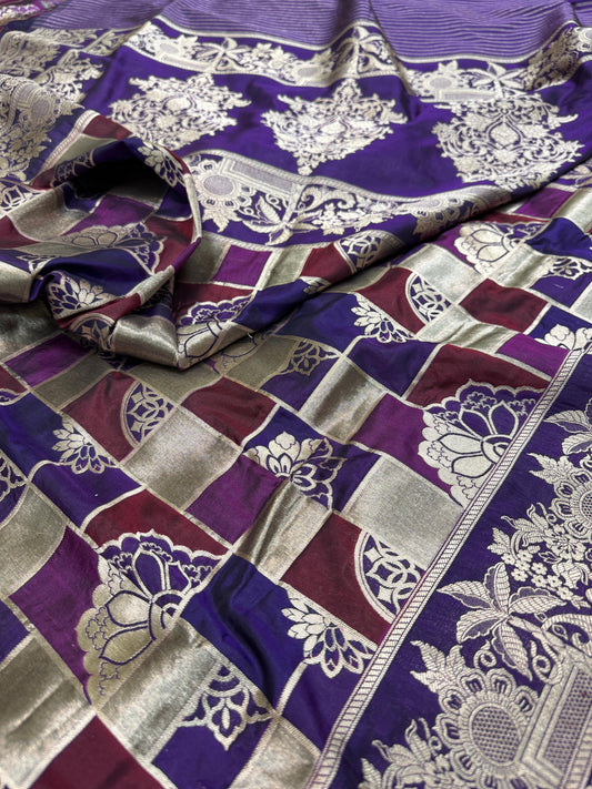 Pure Banarasi Katan Silk Rangkaat Saree