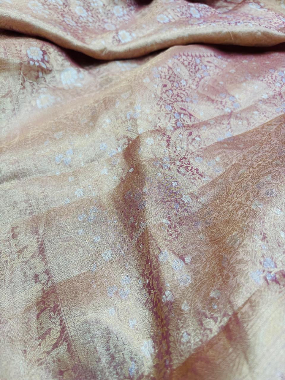 Tissue Brocade Jaal Saree