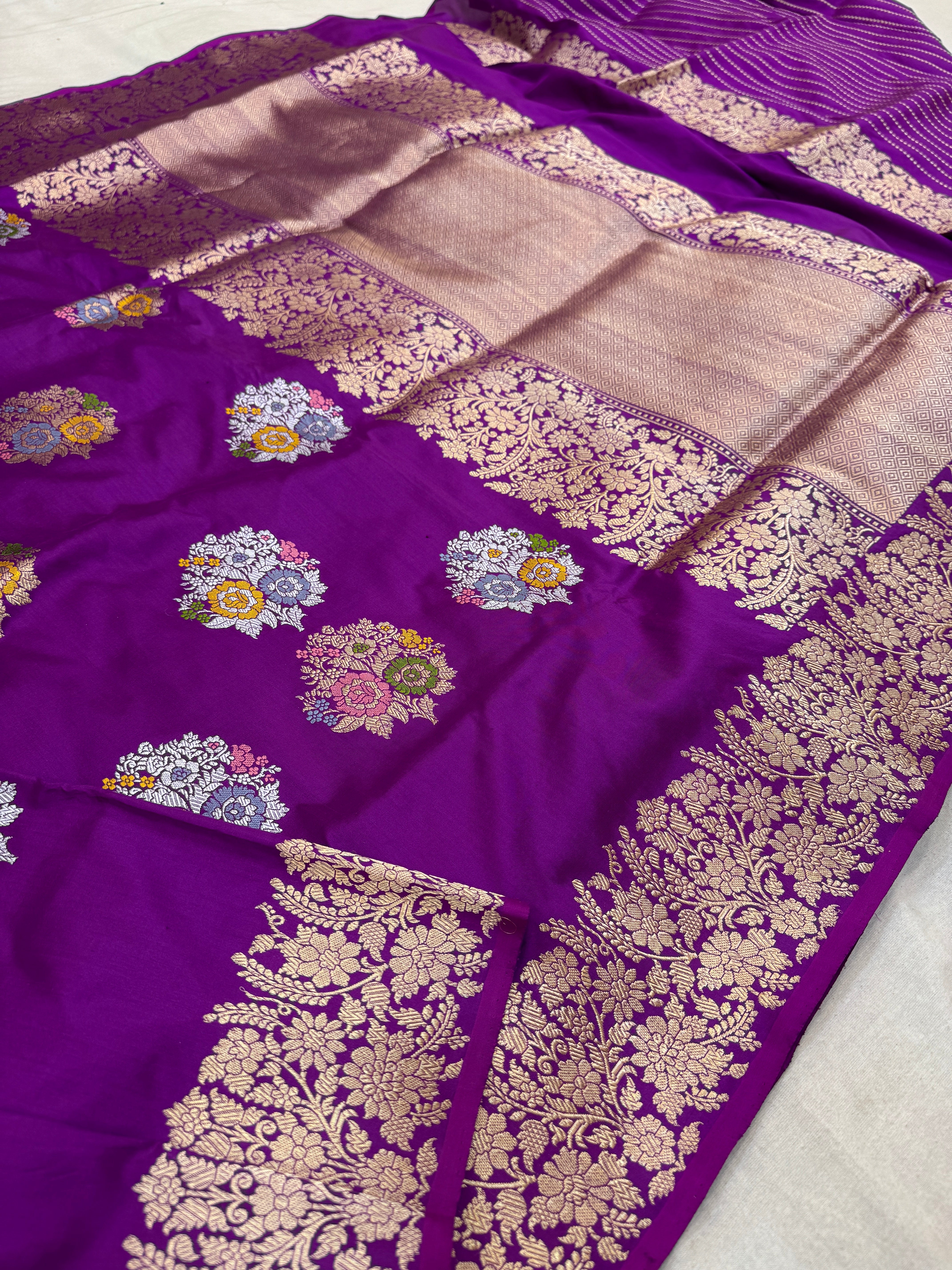 Pure Banarasi Katan Silk Brocade Sarees