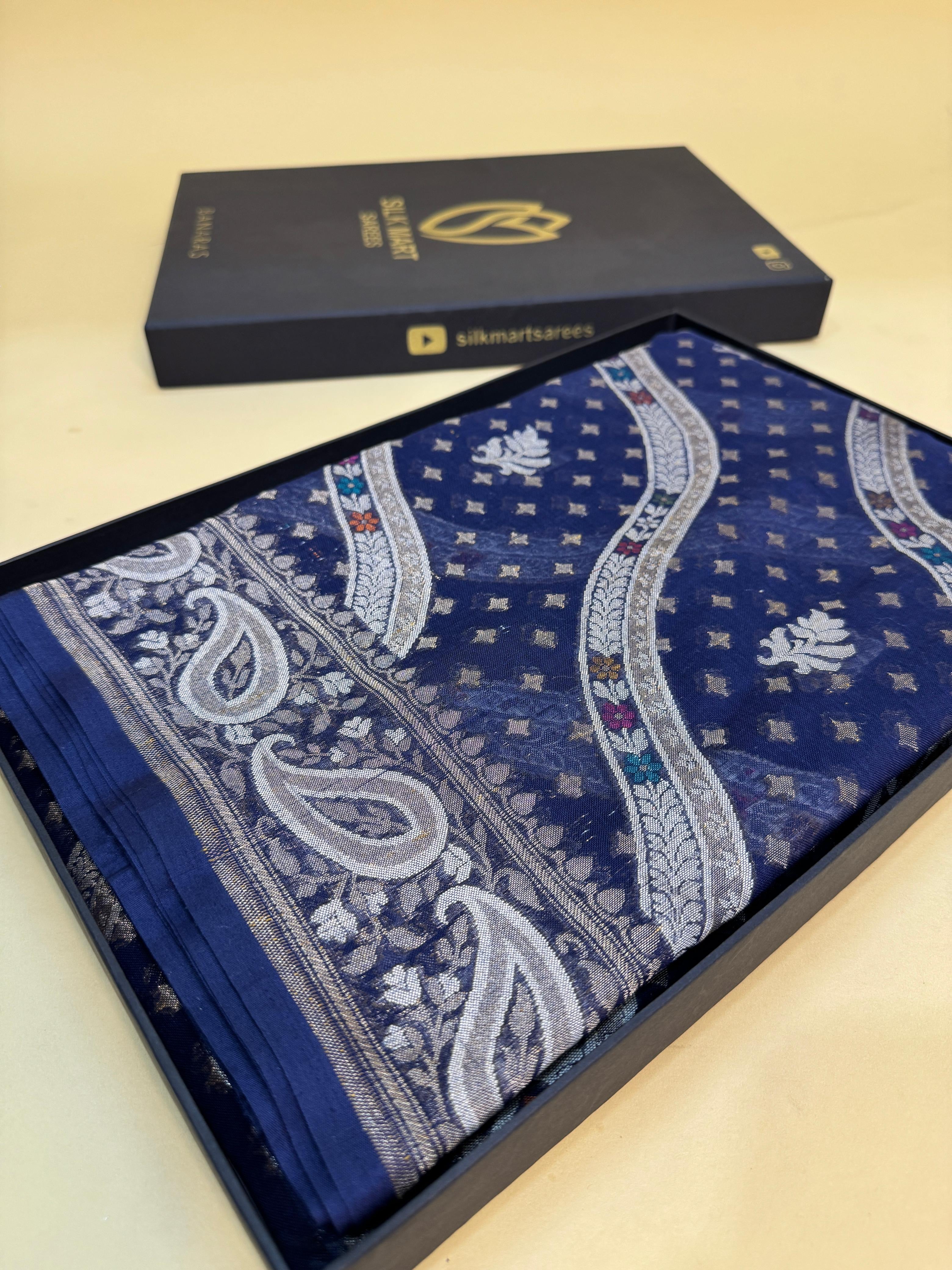 Pure Cotton Jamdani Minakari Saree