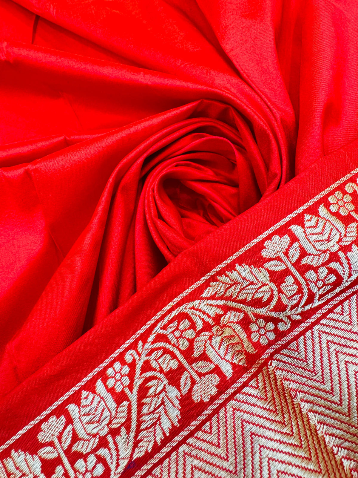 Katan Silk Multi Mina Buti Jaal Saree