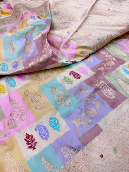 Pure Banarasi Katan Silk Rangkaat Saree