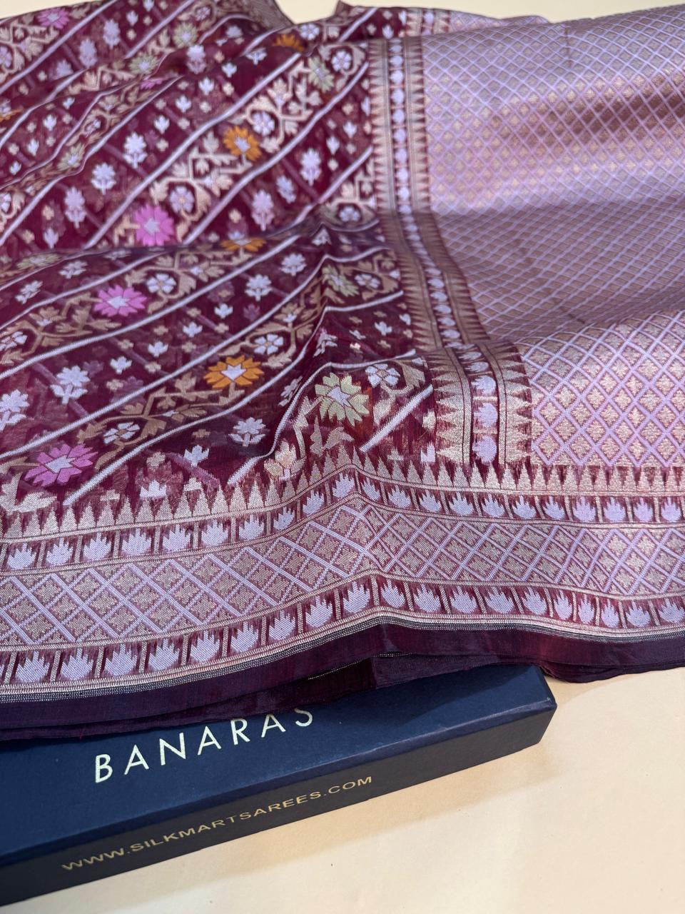 Art Silk Cotton Jamdani Saree