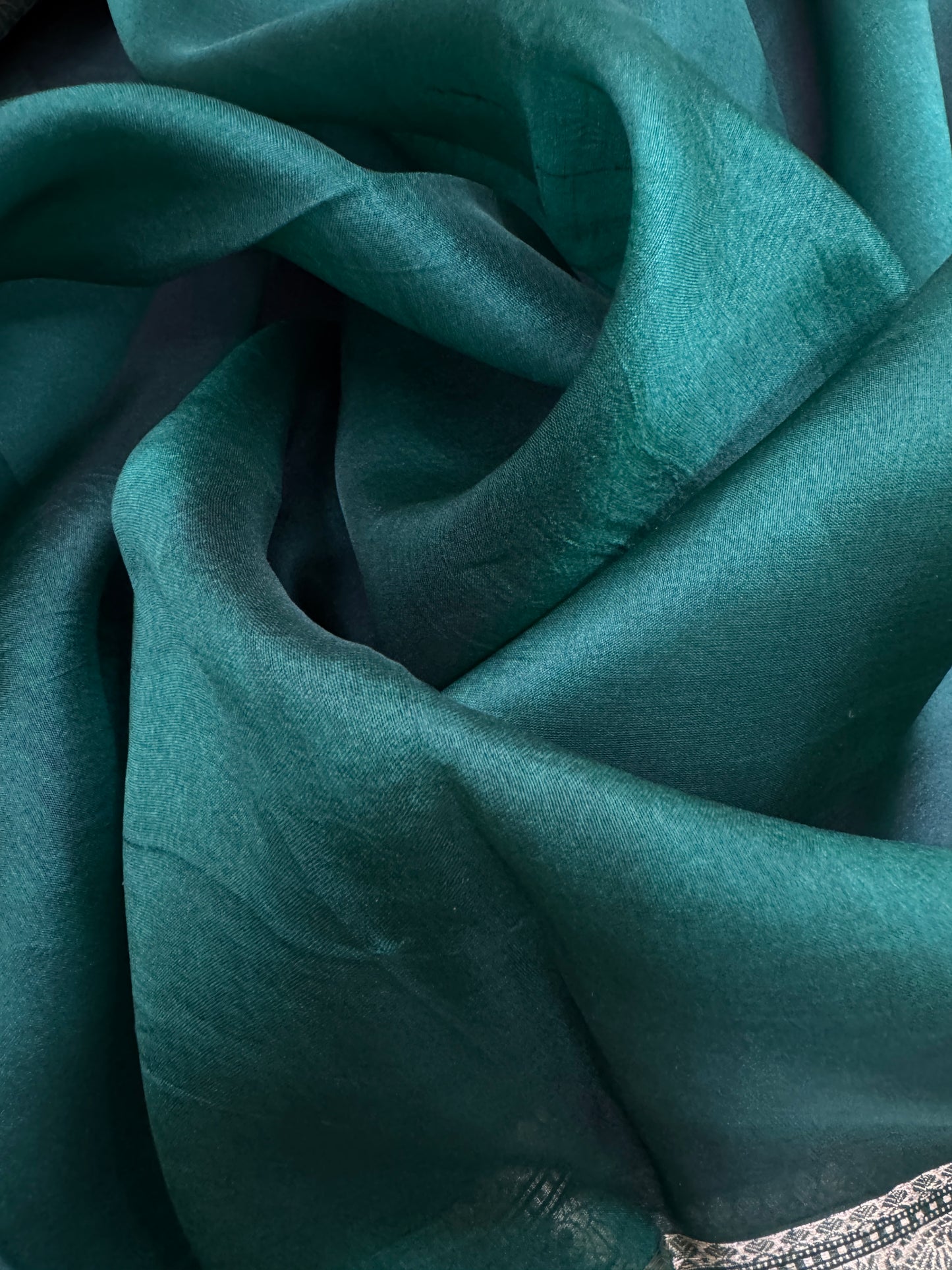 Pure Banarasi Kora Silk Plain Saree