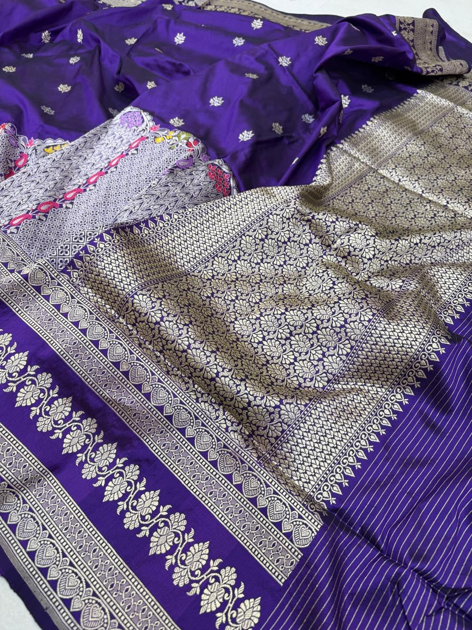 Katan Silk Skirt Designer Saree