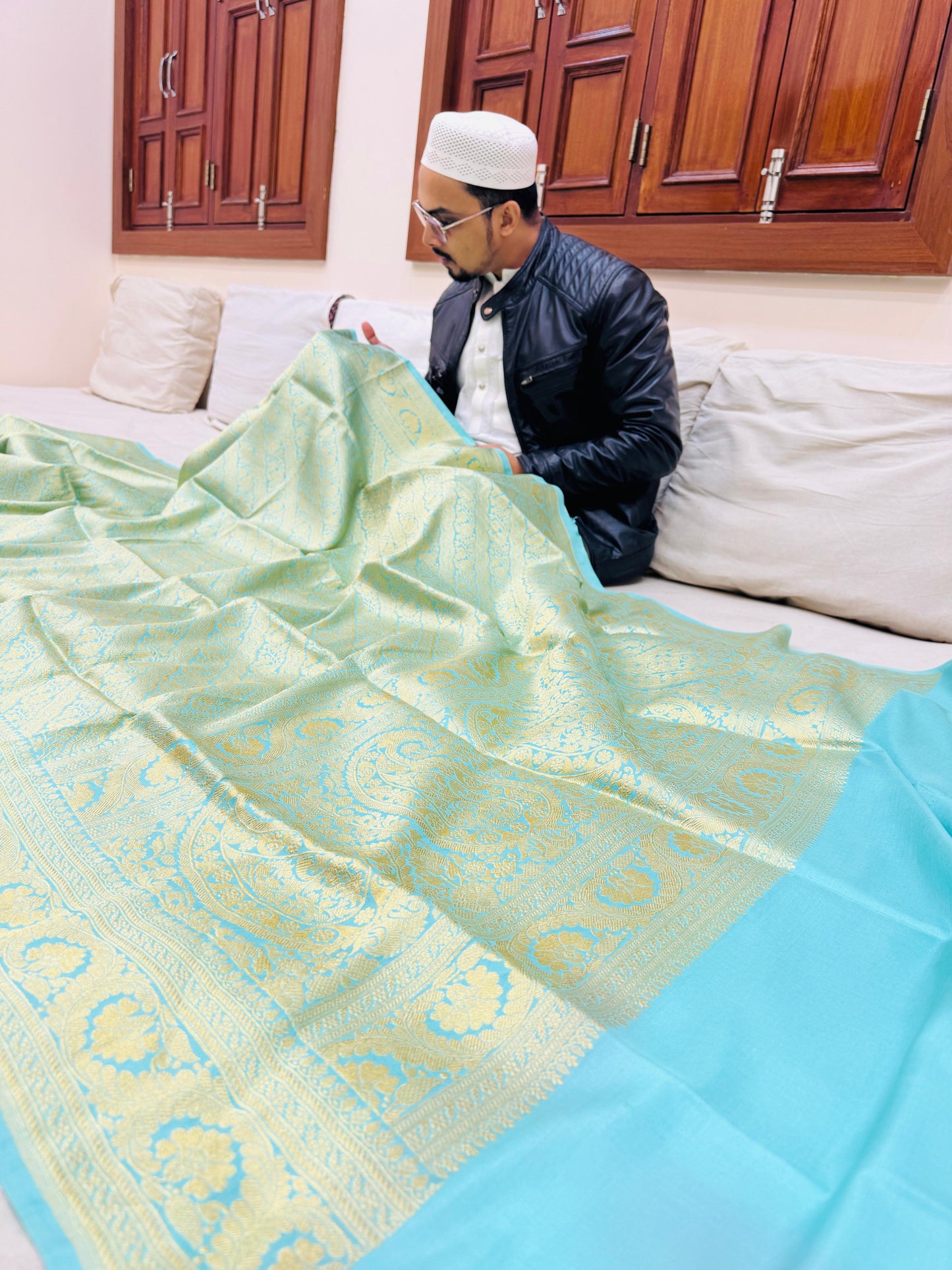 Pure Banarasi Katan Silk Brocade Saree