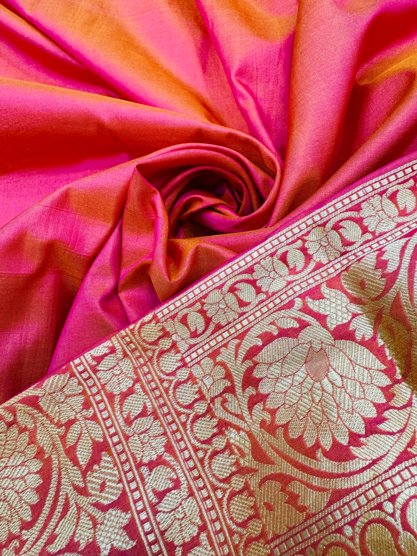 Pure Banarasi Katan Silk Jaal Saree
