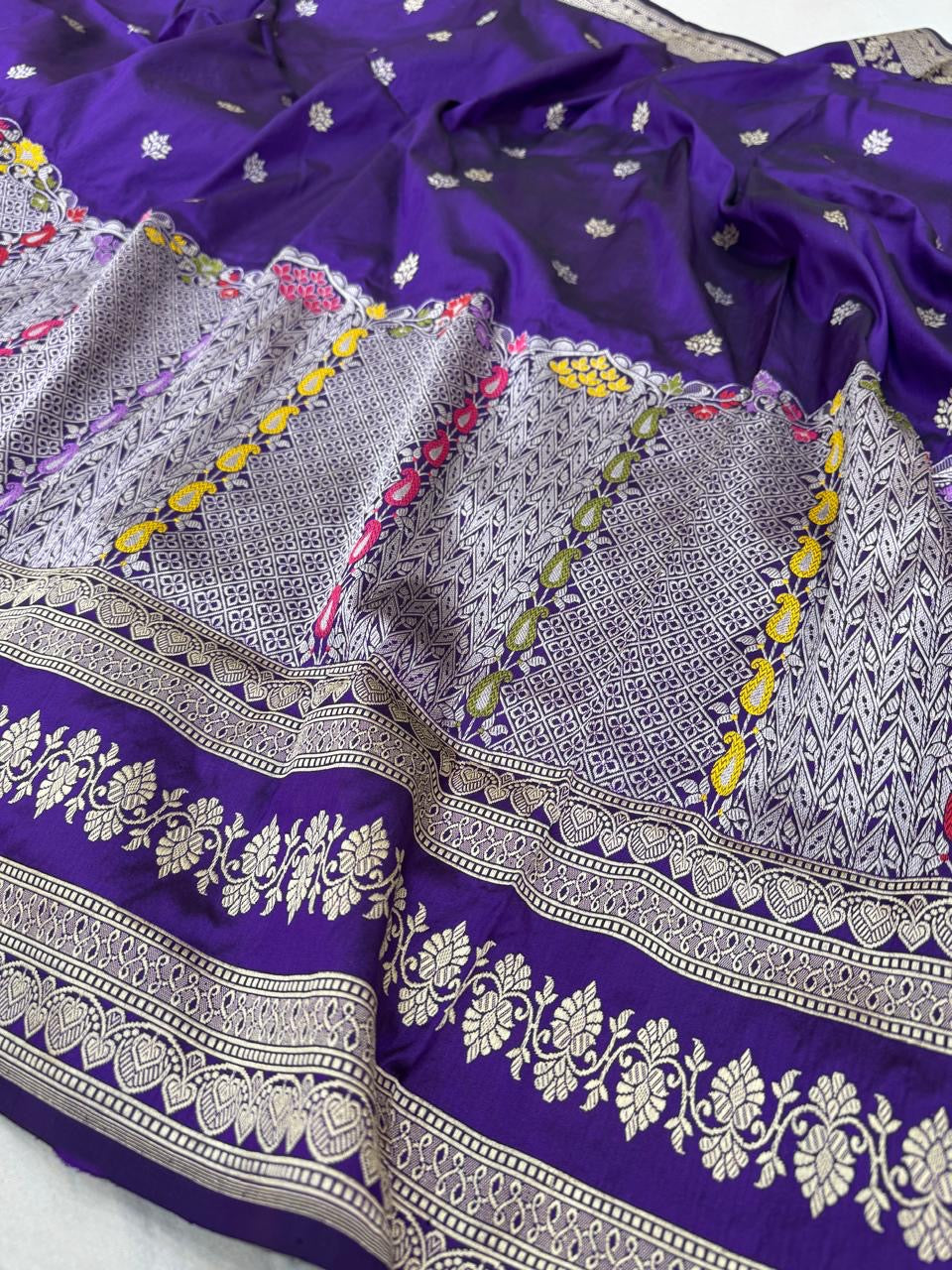 Katan Silk Skirt Designer Saree