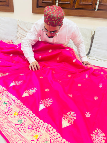 Pure Banarasi Katan Silk Buti Saree