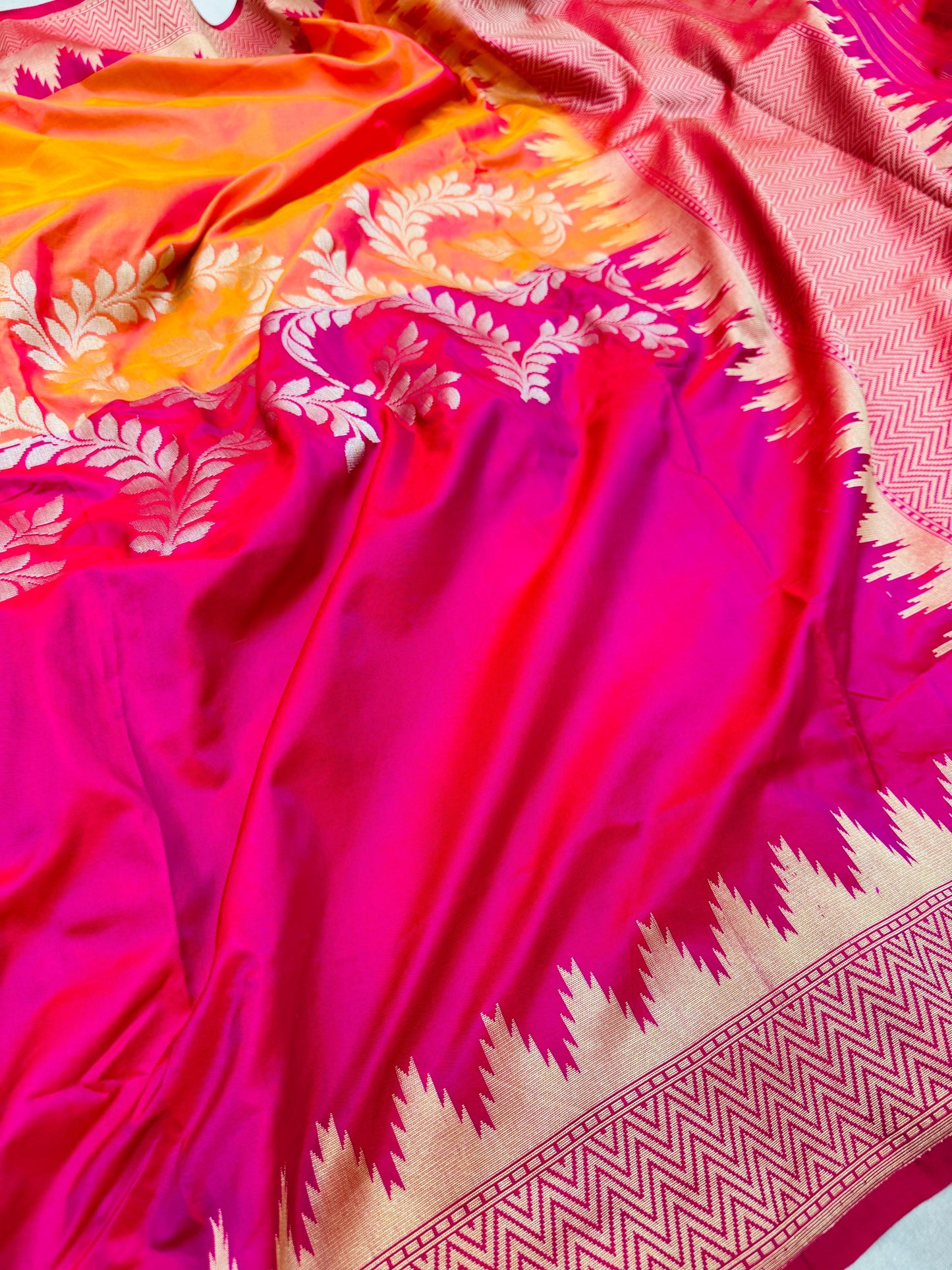 Pure Banarasi Designer Half & Half Sarees