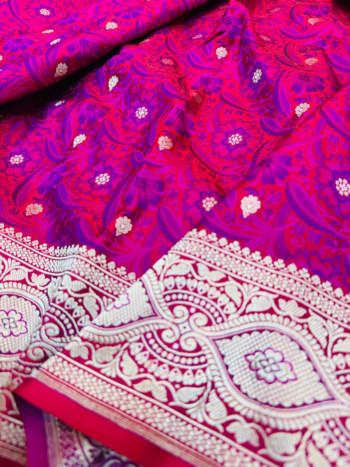 Satin Tanchoi Buti Saree