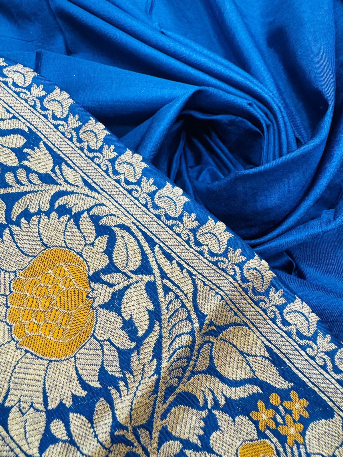 Cutwork Katan Mina Jaal Saree