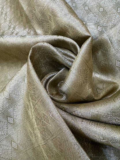 Pure Banarasi Tissue Silk Stripe Saree
