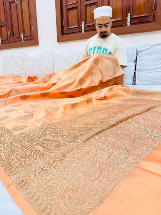Pure Banarasi Chiniya Silk Buta Saree