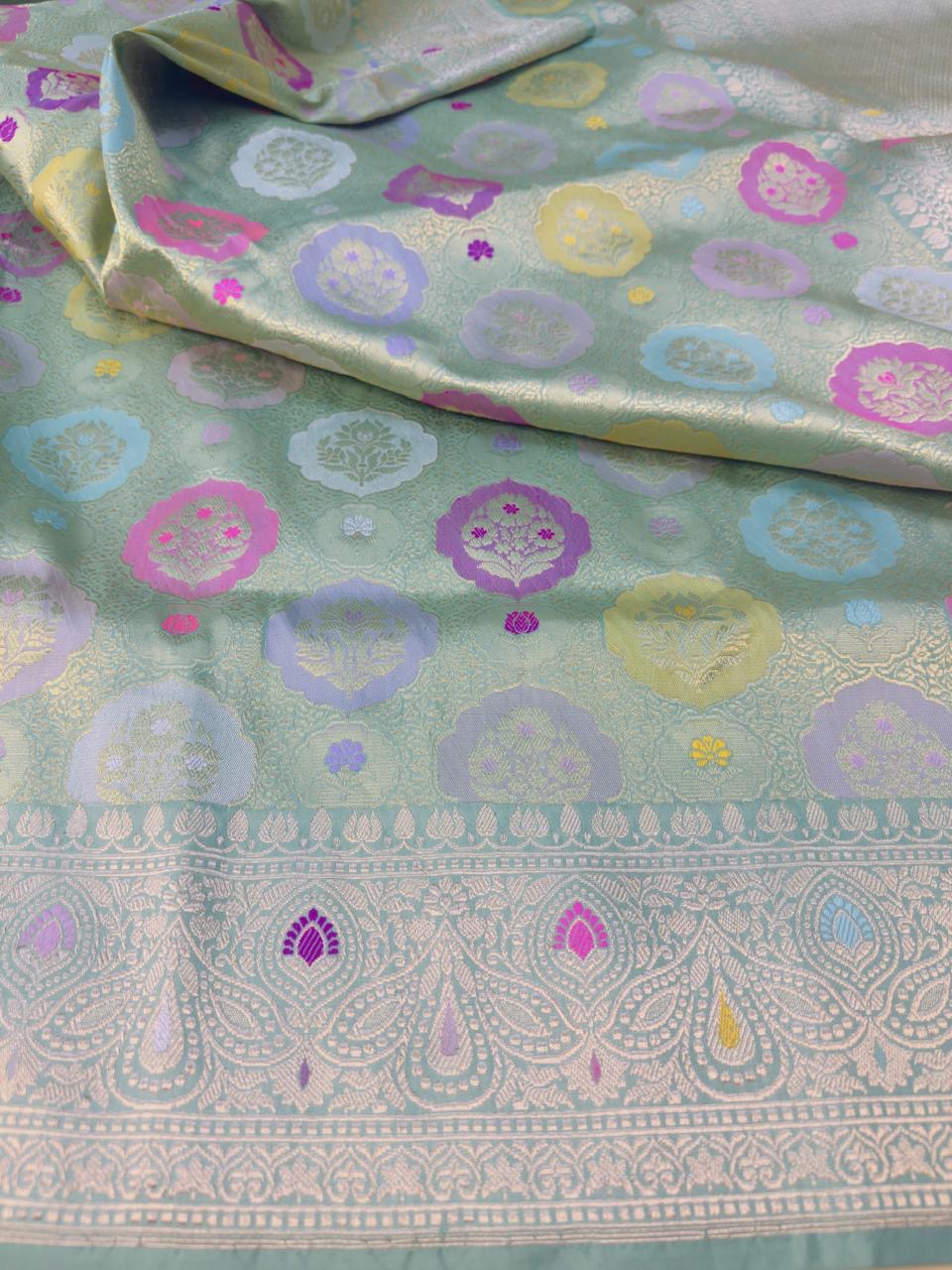 Pure Banarasi Katan Silk Brocade Saree