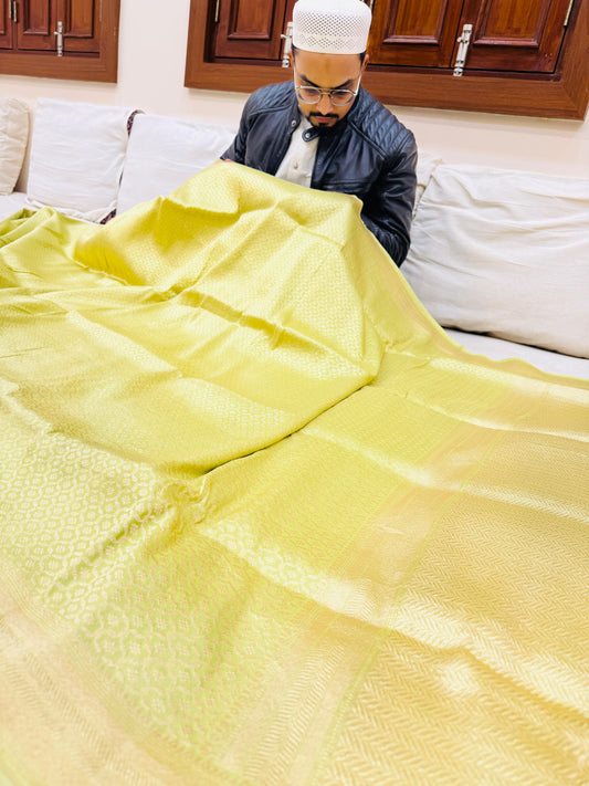 Pure Banarasi Katan Silk Brocade Saree