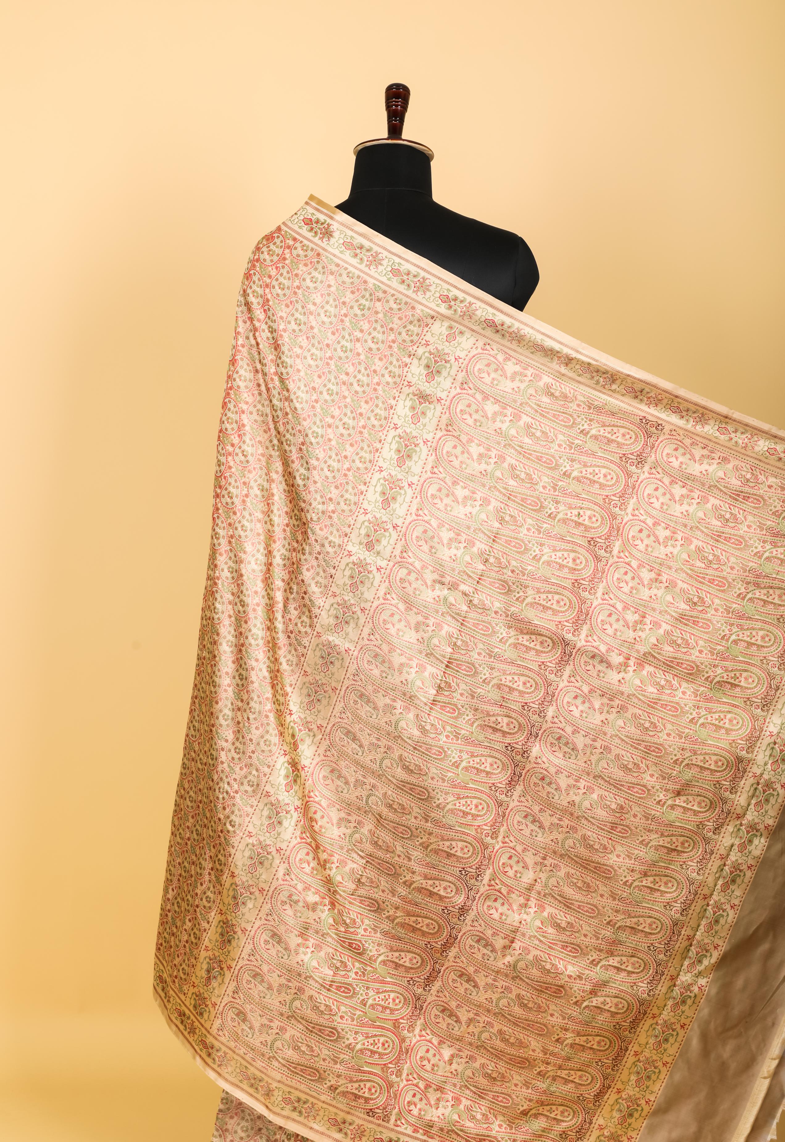 Pure Katan Silk Banarasi Jamawar Saree